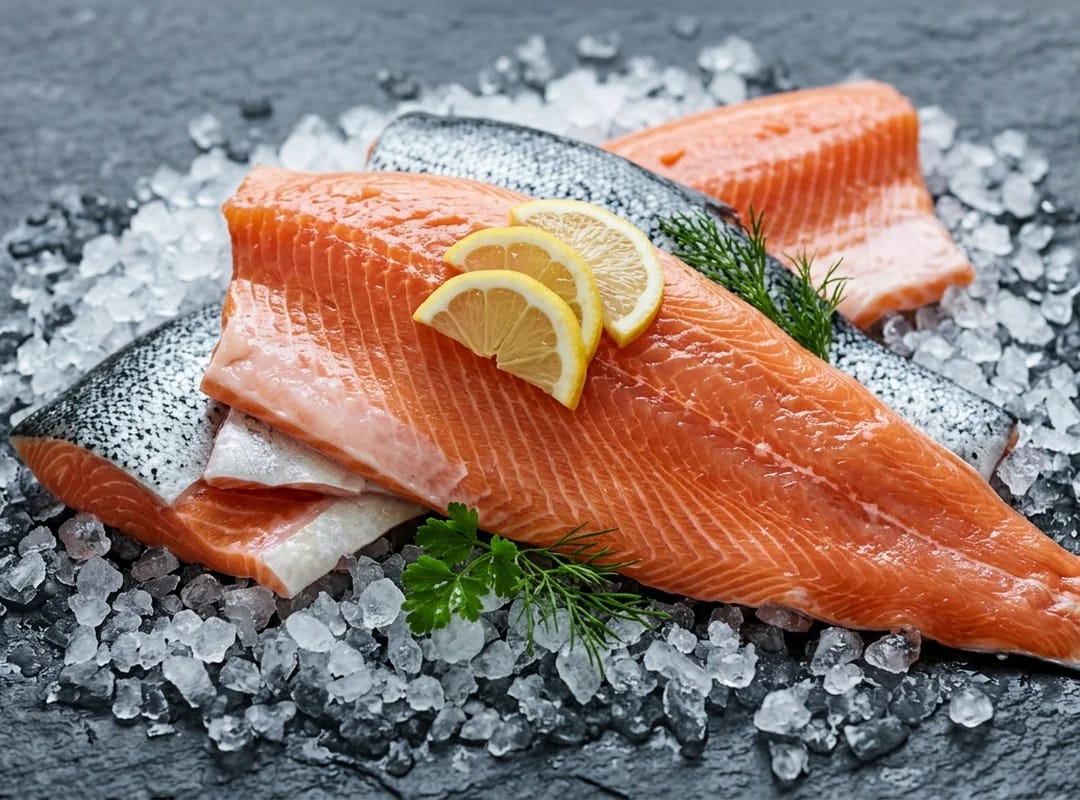 Fiskerutas ishavsrøyefilet — porsjonsfilet à 140–160 g, sjokkfrosset, fra Sigerfjord Fisk.